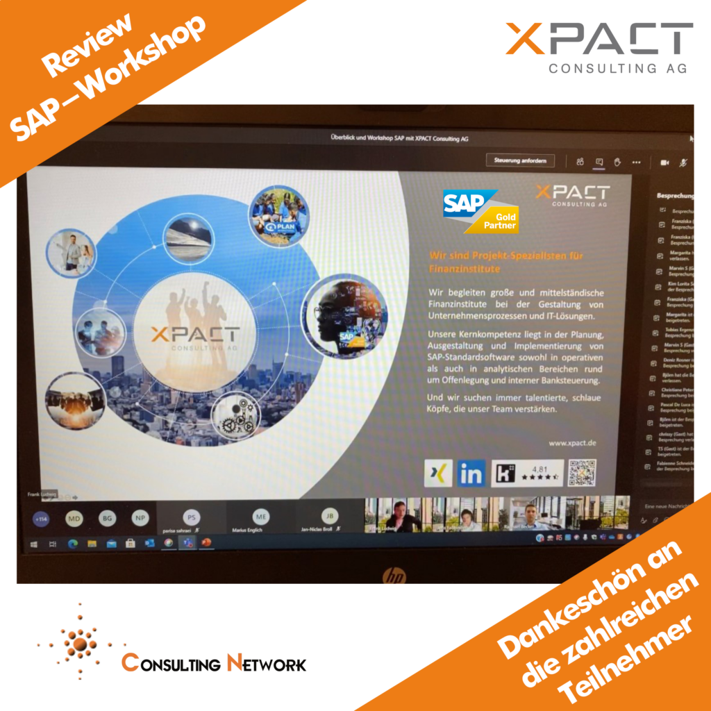 SAP Workshop mit großer Teilnahme und toller Resonanz!